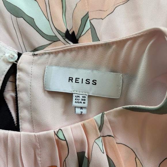 REISS Jacqueline Leaf Print Mini Dress - Picture 11 of 11
